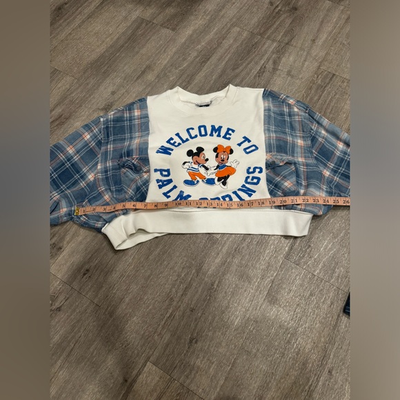 Welcome to Palm Springs Disney Mickey & Minnie Mouse reworked sweatshirt - Picture 5 of 8